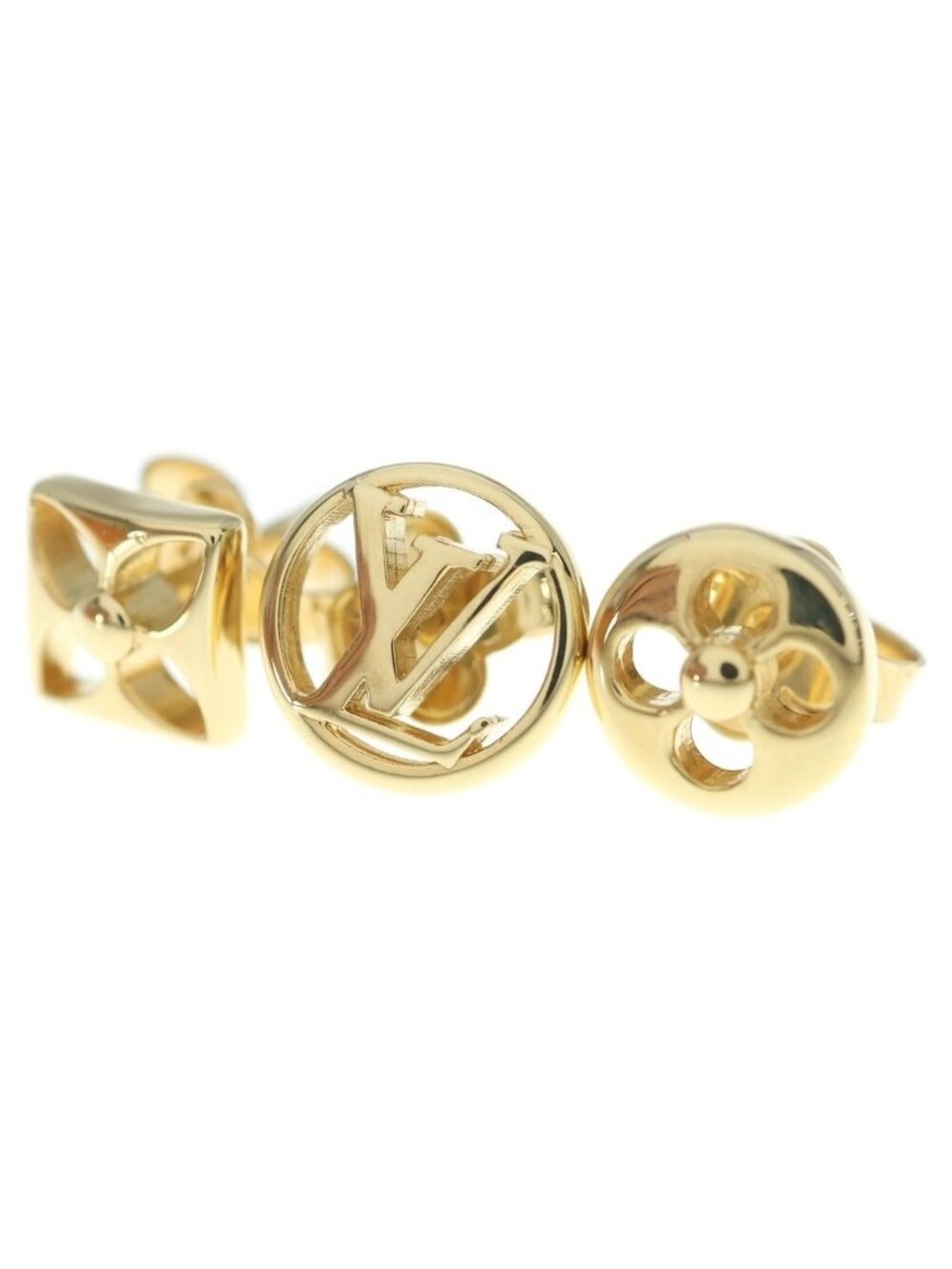 Louis Vuitton Book le Doreille Crazy in Lock Earrings Gold